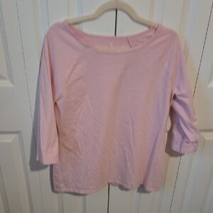 Hanes Light Pink Women's Long Sleeve Tee